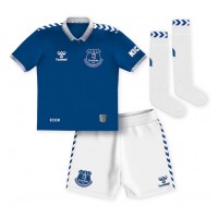 Echipament fotbal Everton Ashley Young #18 Tricou Acasa 2023-24 pentru copii maneca scurta (+ Pantaloni scurti)
